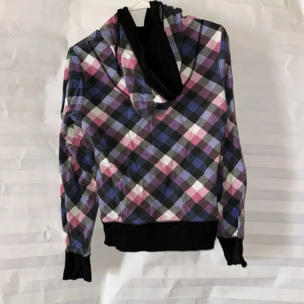 Self Esteem Multicolored Full Zip Hoodie Long Sleeve Girls Size Large Casual